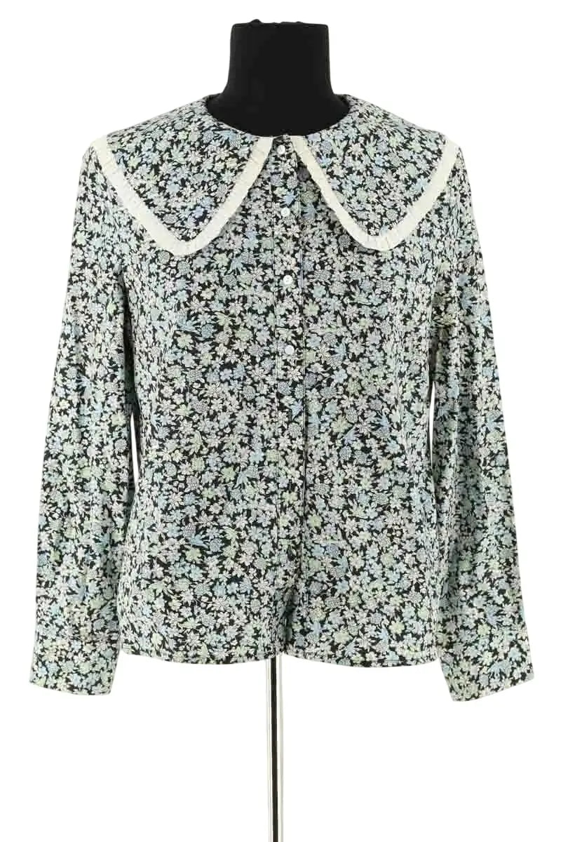 Chemise Maje Bleu en Coton, taille S - Seconde Main