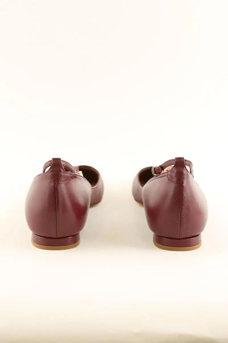 Ballerines LK Bennett Minna Bordeaux en Cuir