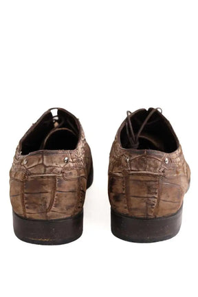 Chaussures à lacets Dolce & Gabbana Marron en Cuir