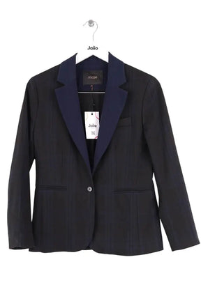 Blazer Maje Bleu en Synthétique, taille M - Seconde Main