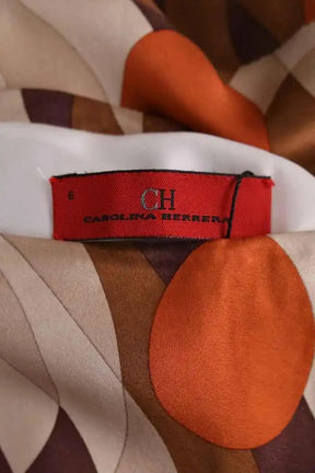 Jupe Carolina Herrera Marine en Soie