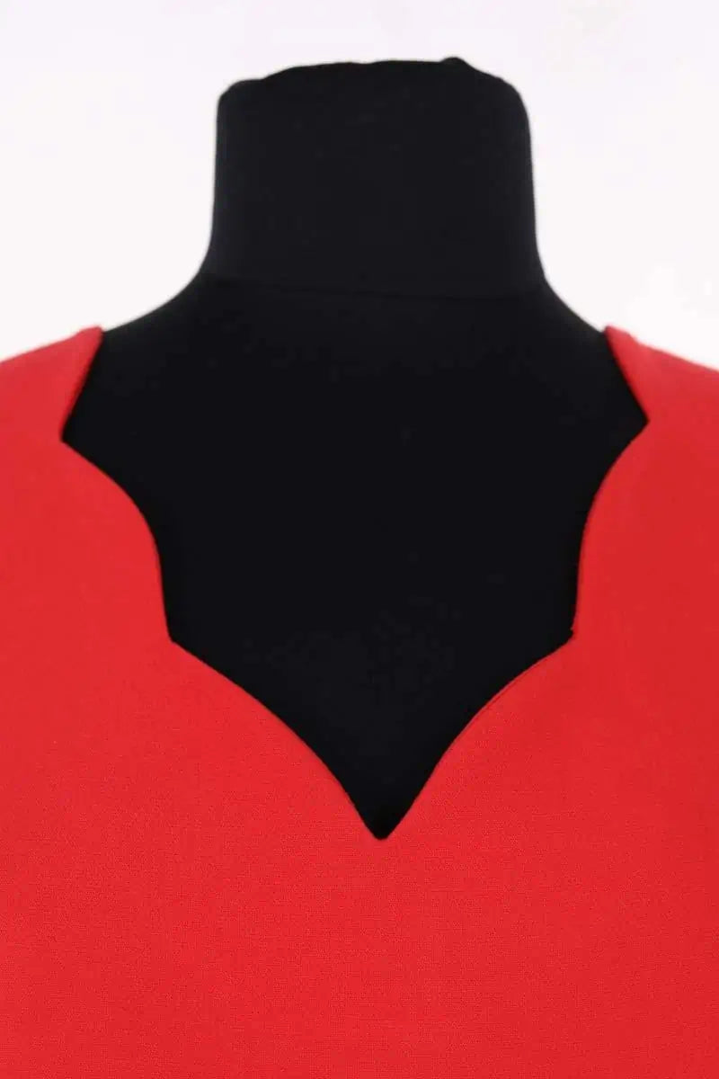 Robe Saaj Rouge en Synthétique