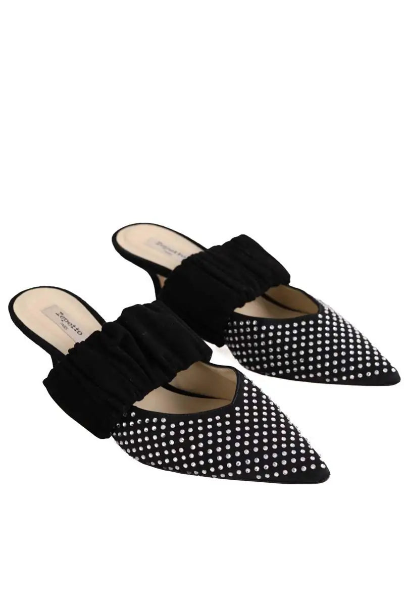 Talons Repetto Noir en Daim