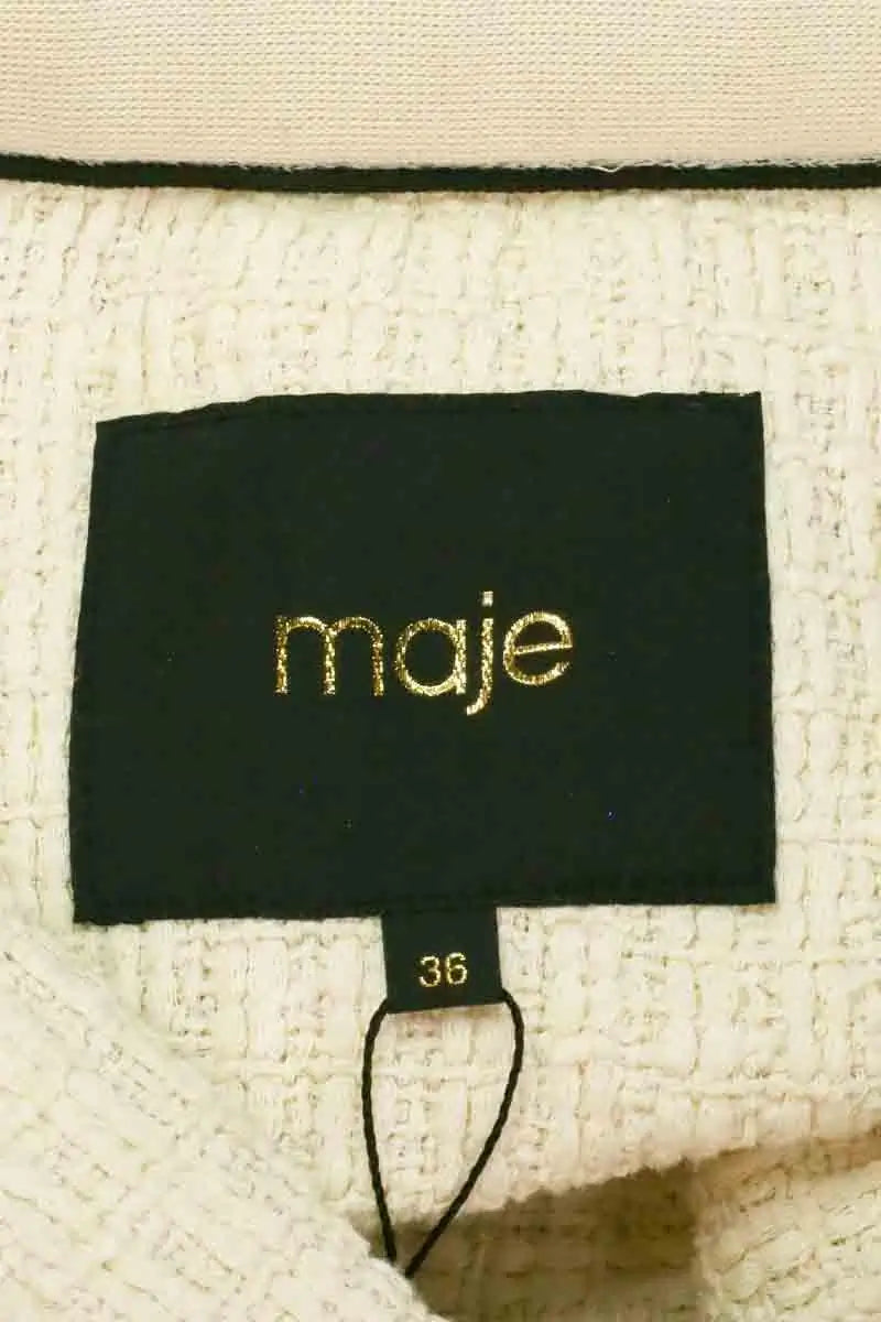 Cardigan Maje Ecru en Coton