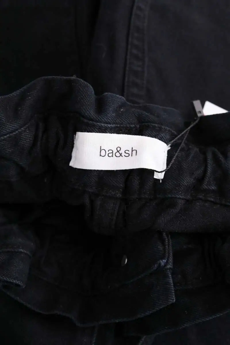 Jean droit Ba&Sh Noir en Coton