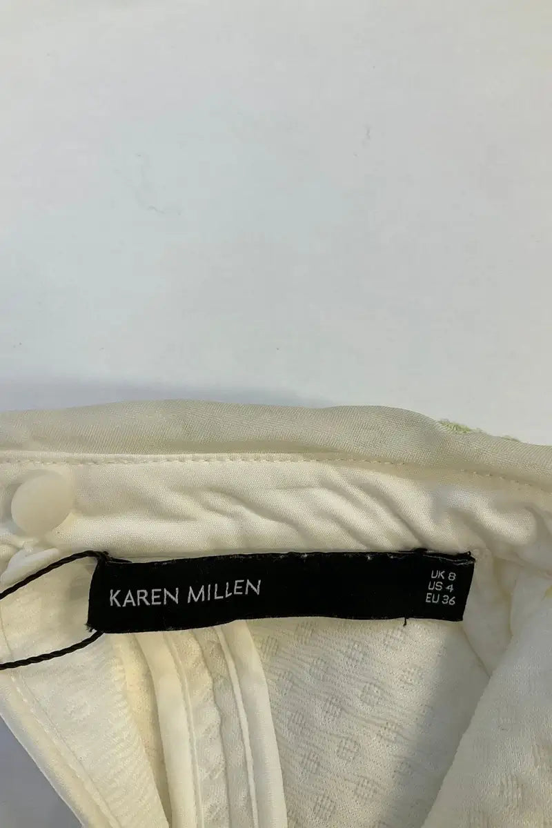 Top sans manche Karen Millen Blanc en Synthétique