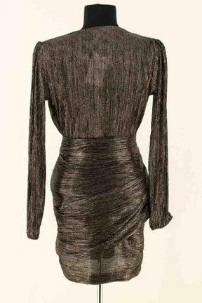 Robe Maje Doré en Synthétique