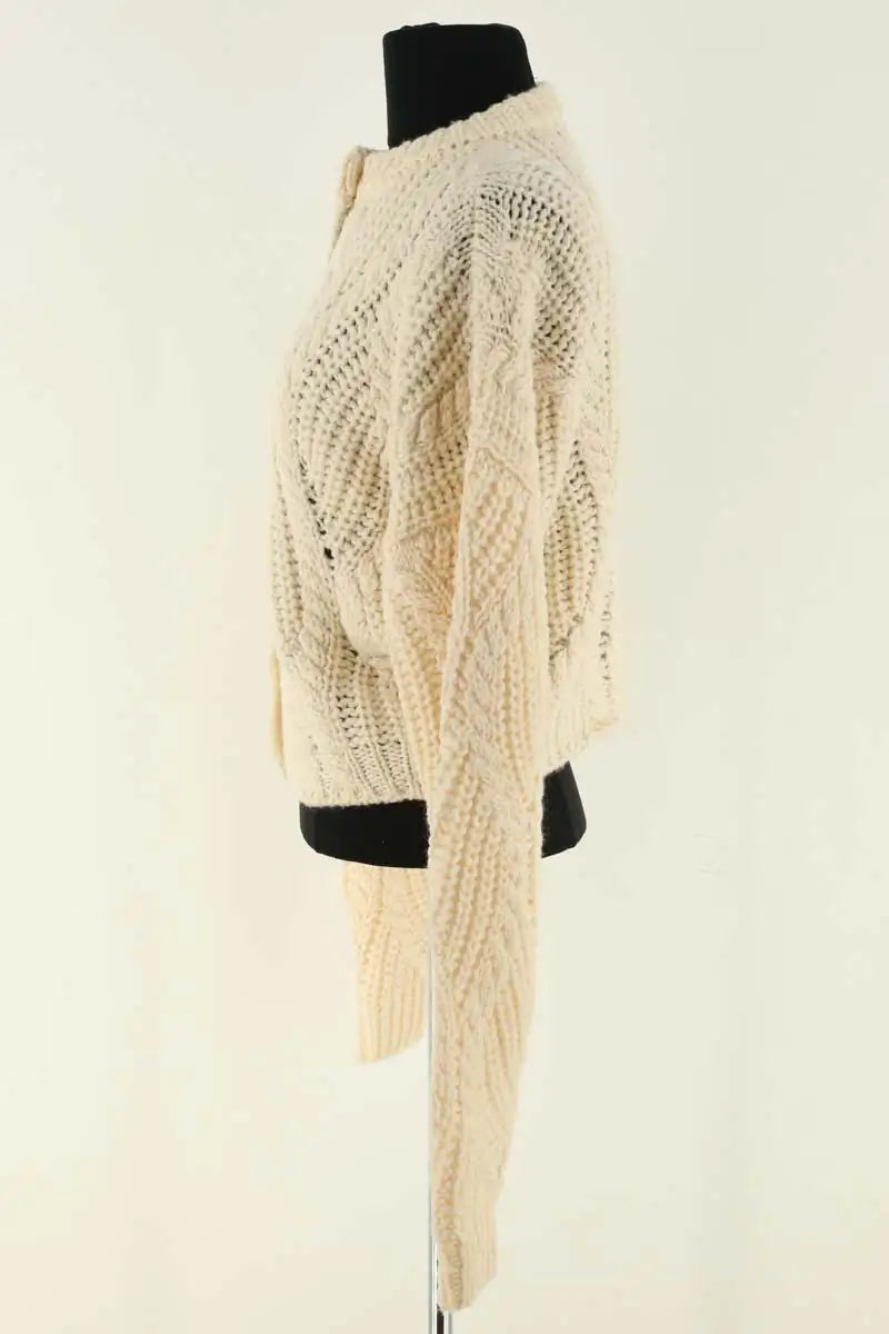 Cardigan Roseanna Beige en Laine