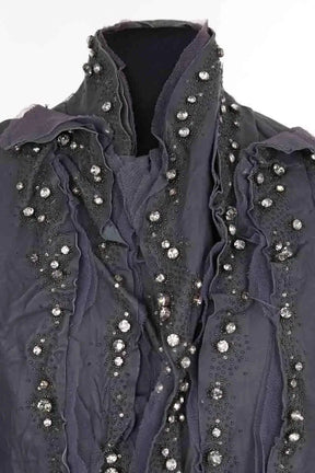Veste Givenchy Bleu en Cuir