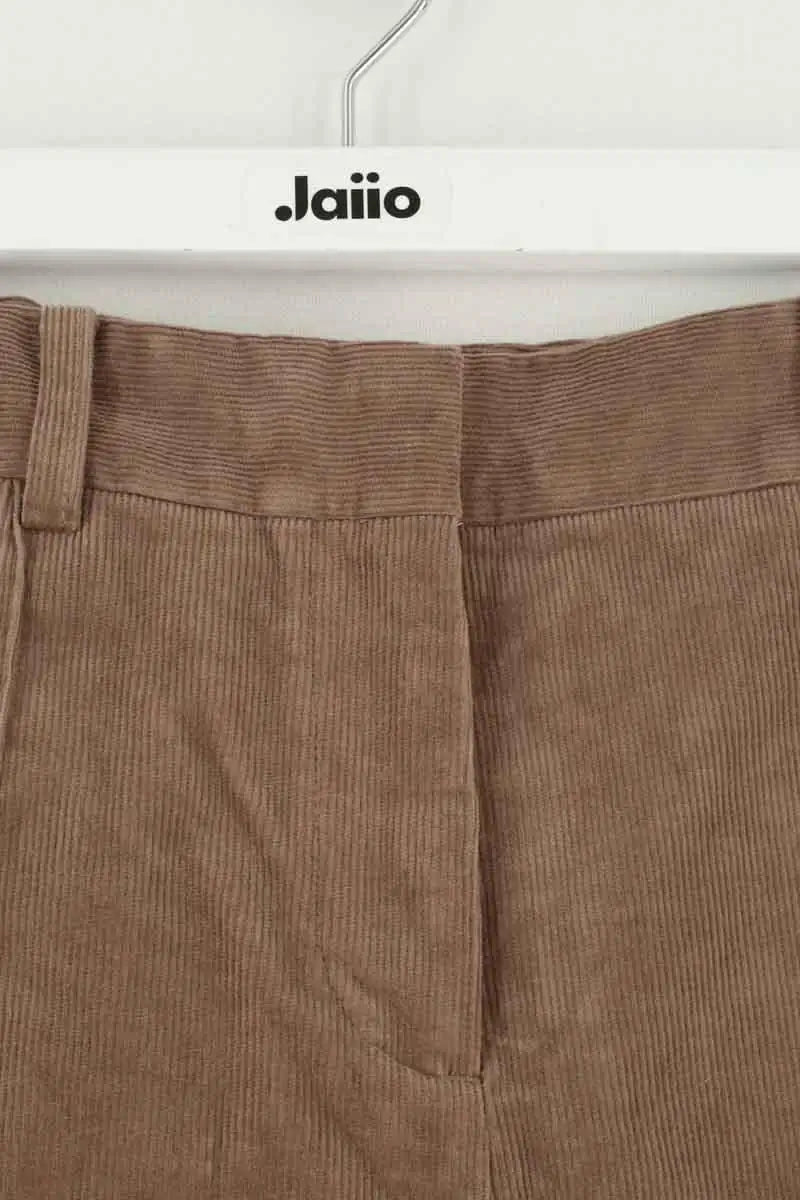 Pantalon droit Samsoe Samsoe Salot Trousers Marron en Coton