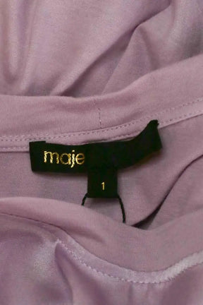 T-shirt Maje Violet en Soie