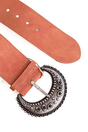 Ceinture en cuir Sézane Orange en Daim
