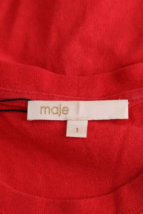 T-shirt Maje Rouge en Coton