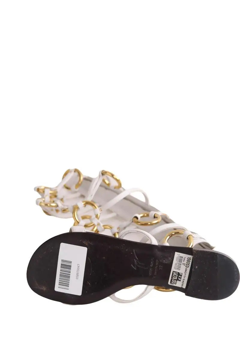 Ballerines Giuseppe Zanotti Blanc en Cuir