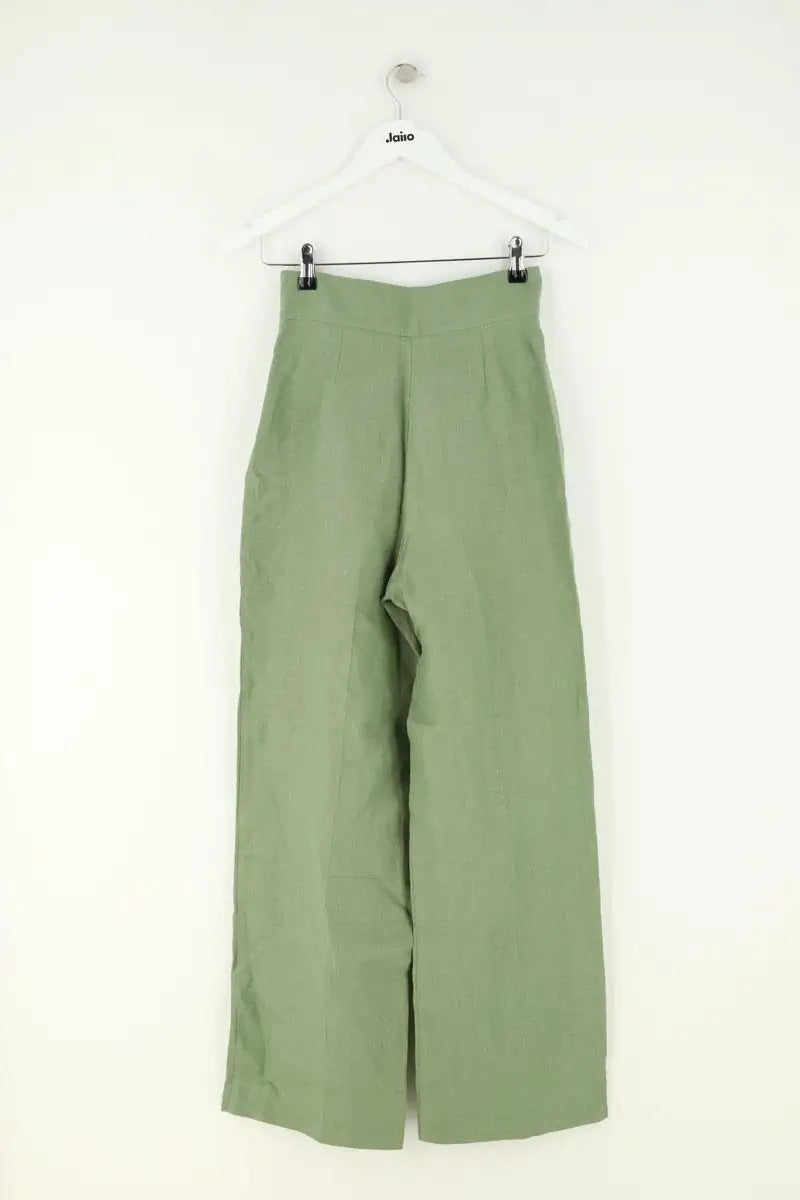 Pantalon Sézane Vert en Lin