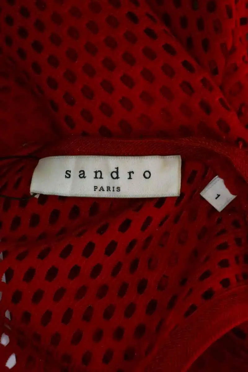 Robe Sandro Rouge en Synthétique