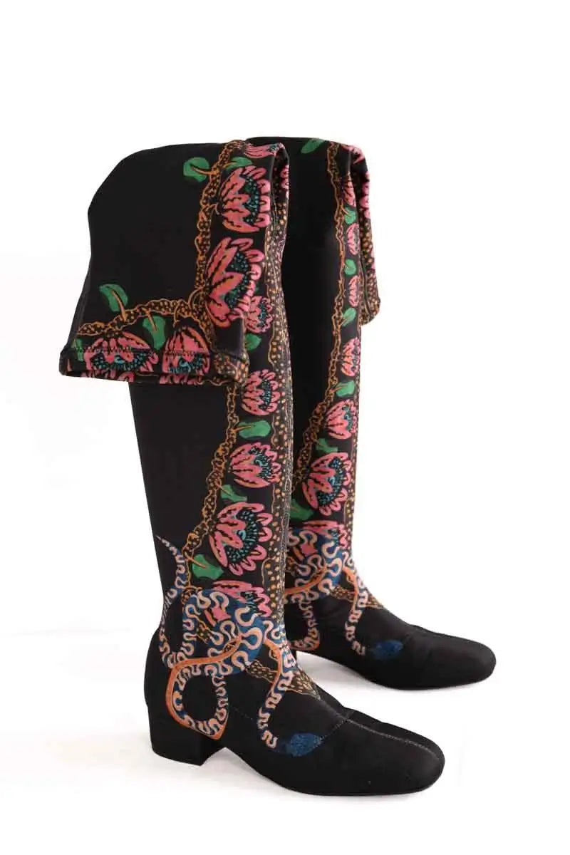 Bottes La DoubleJ Noir en Tissu