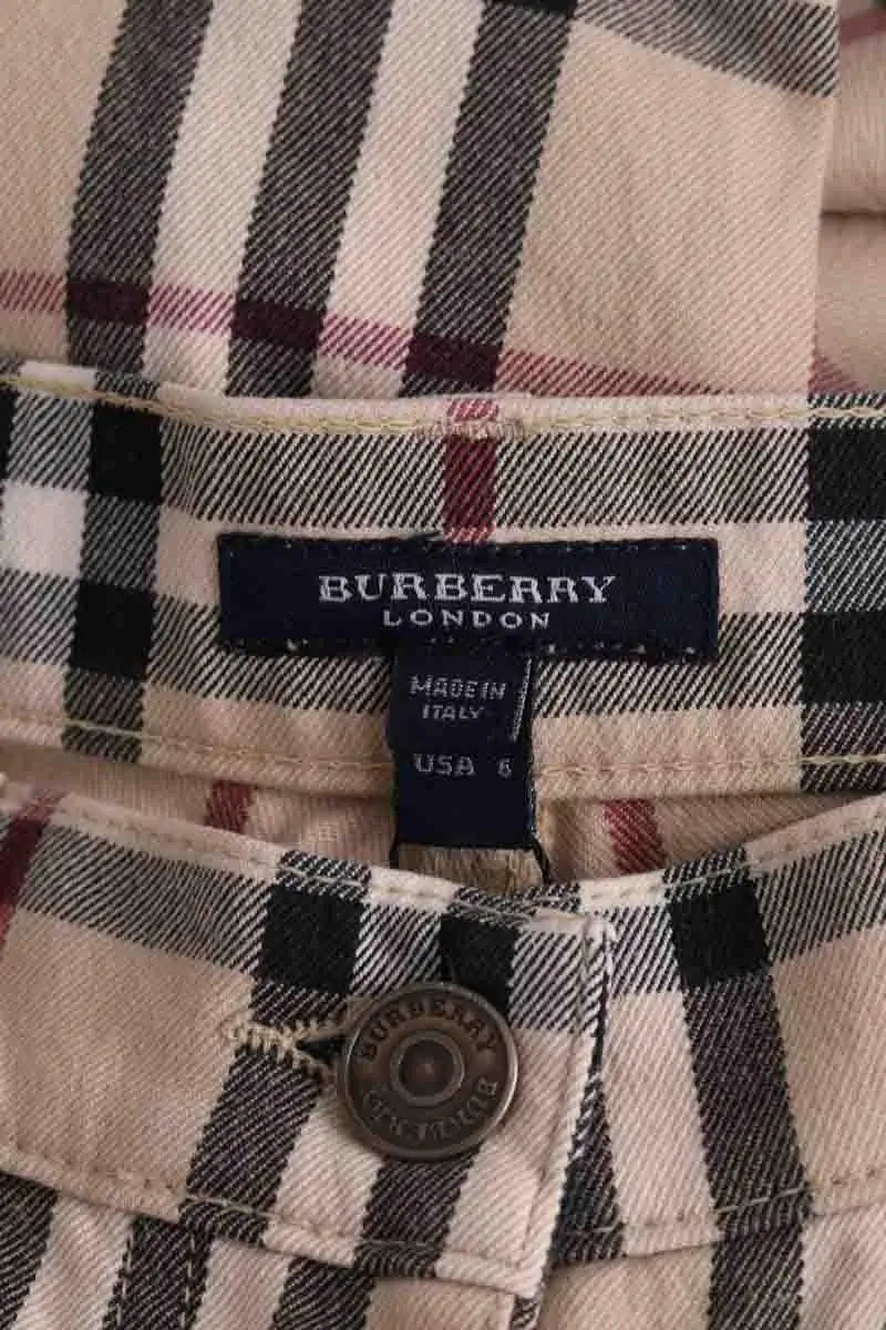 Pantalon Burberry Beige en Coton