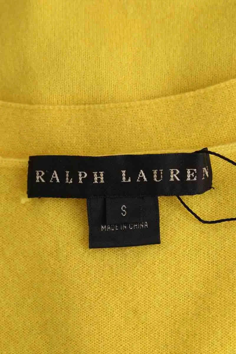 Cardigan Ralph Lauren Jaune en Cachemire