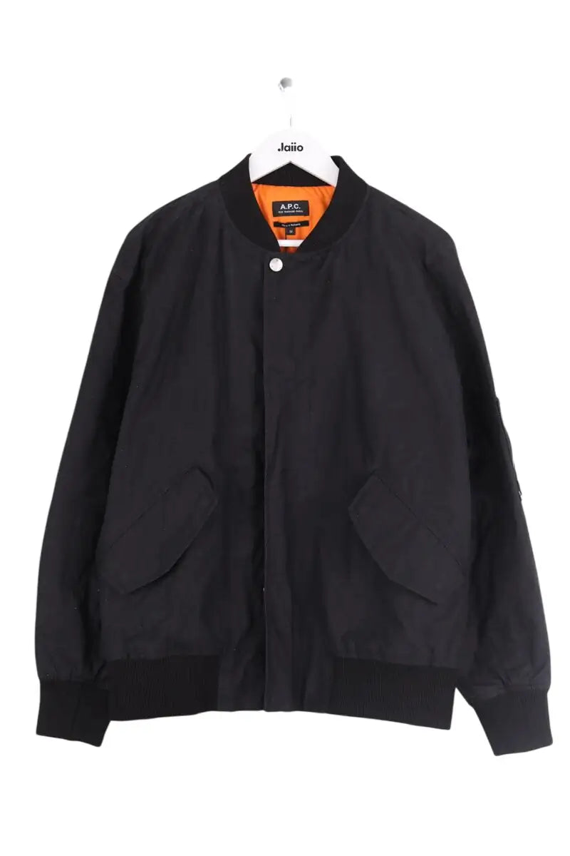 Blouson APC Noir en Synthétique, taille M - Seconde Main