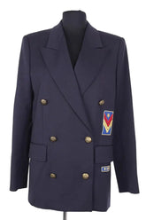 Blazer The Kooples Marine en Laine, taille S - Seconde Main