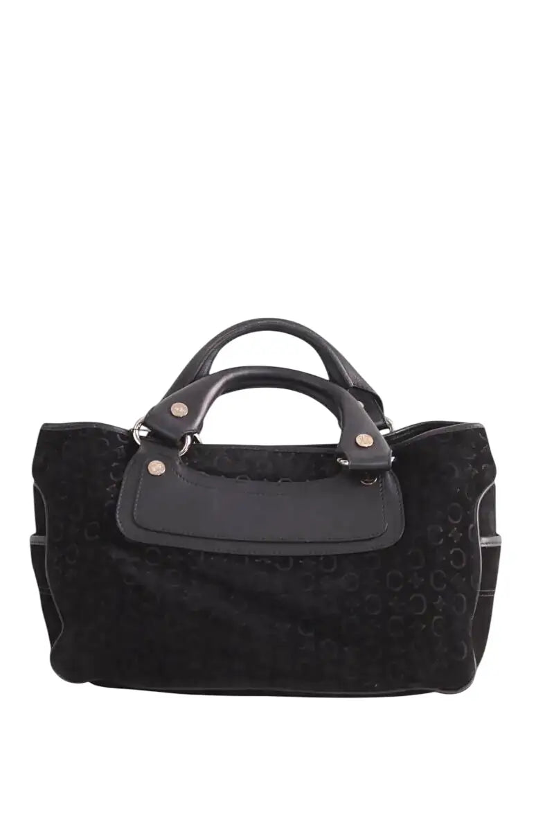 Sac à main Celine C Macadam Boogie  Noir en Daim - Seconde Main