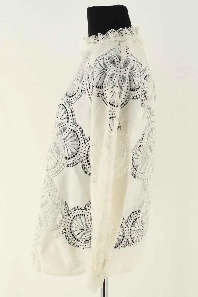 Blouse Sézane Blanc en Coton