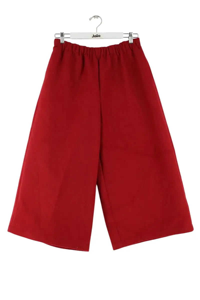 Bermuda Comme Des Garçons Rouge en Synthétique, taille S - Seconde Main