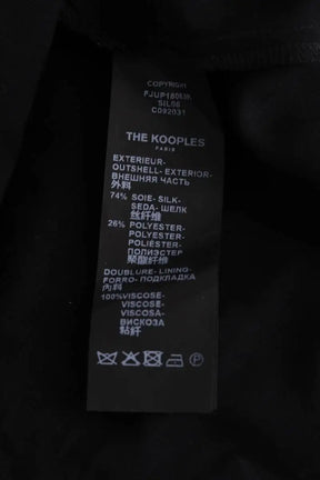 Jupe The Kooples Argent en Soie