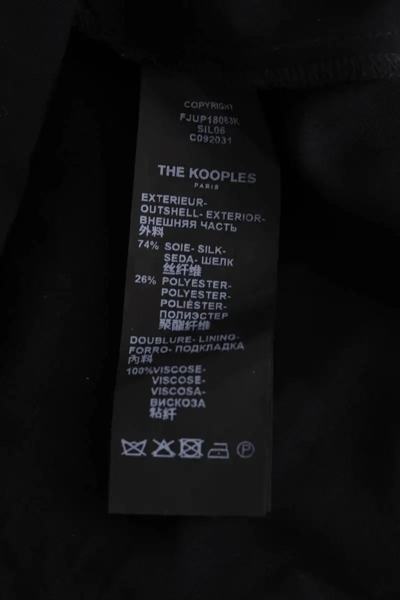 Jupe The Kooples Argent en Soie