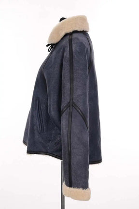 Manteau Isabel Marant Étoile Bleu en Cuir