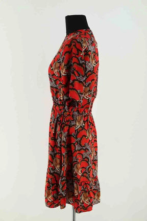Robe Sandro Rouge en Soie