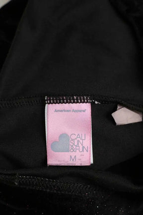 Legging American Apparel Noir en Polyester