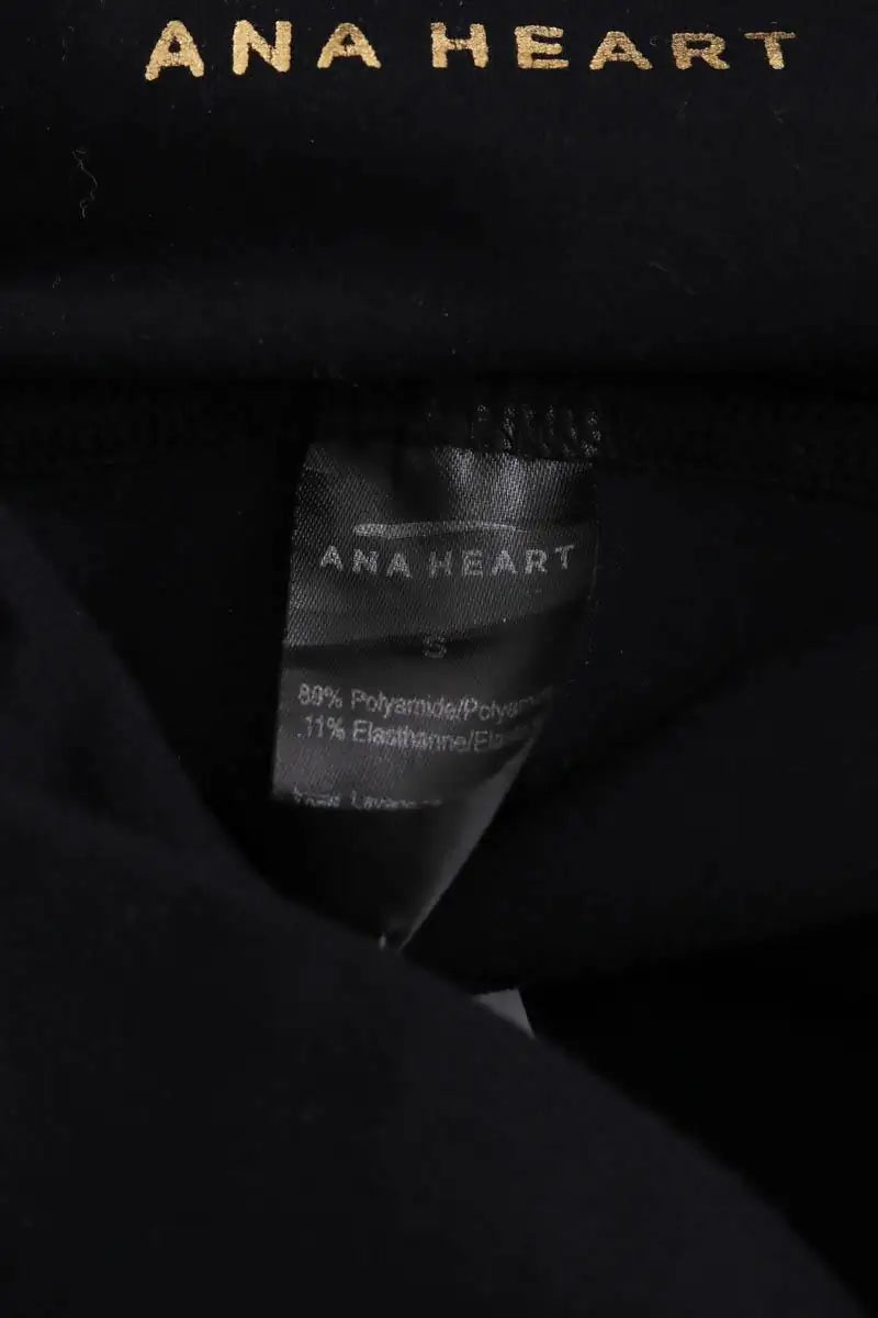 Legging Ana Heart Noir en Synthétique