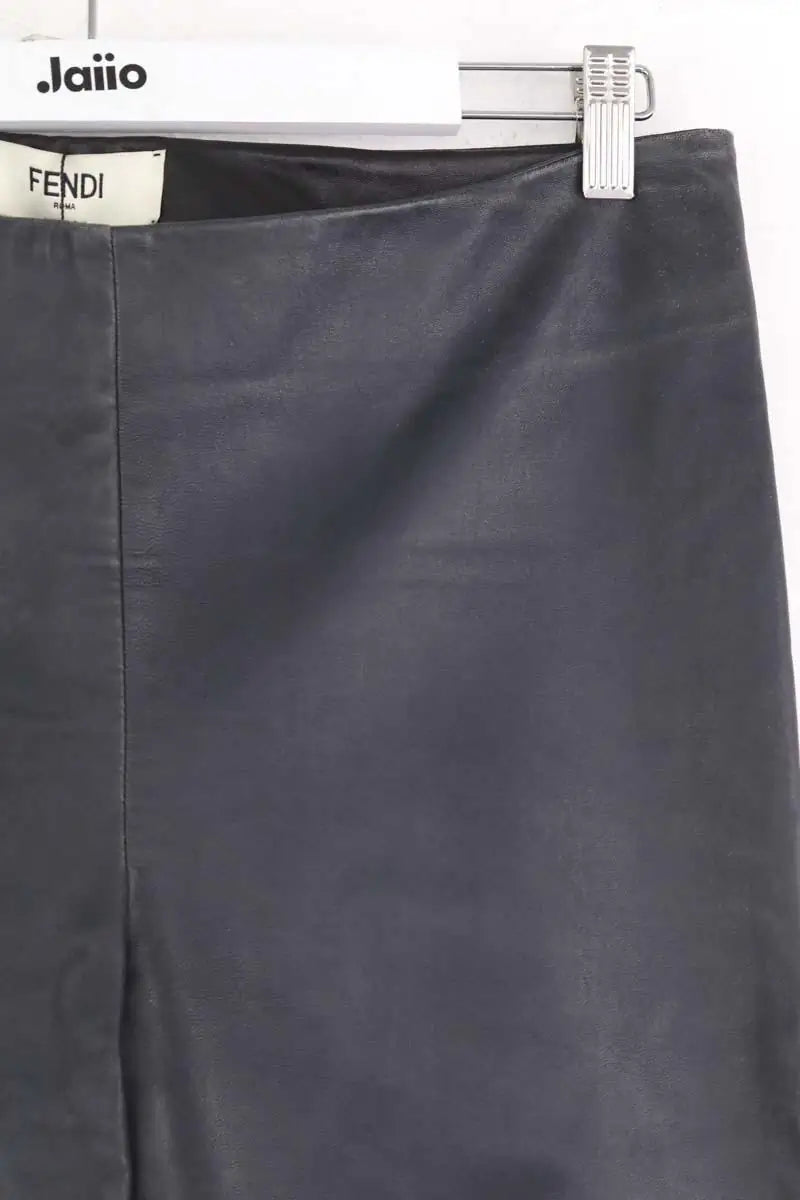 Legging Fendi Noir en Cuir