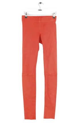 Legging Jay Ahr Rouge en Cuir, taille M - Seconde Main