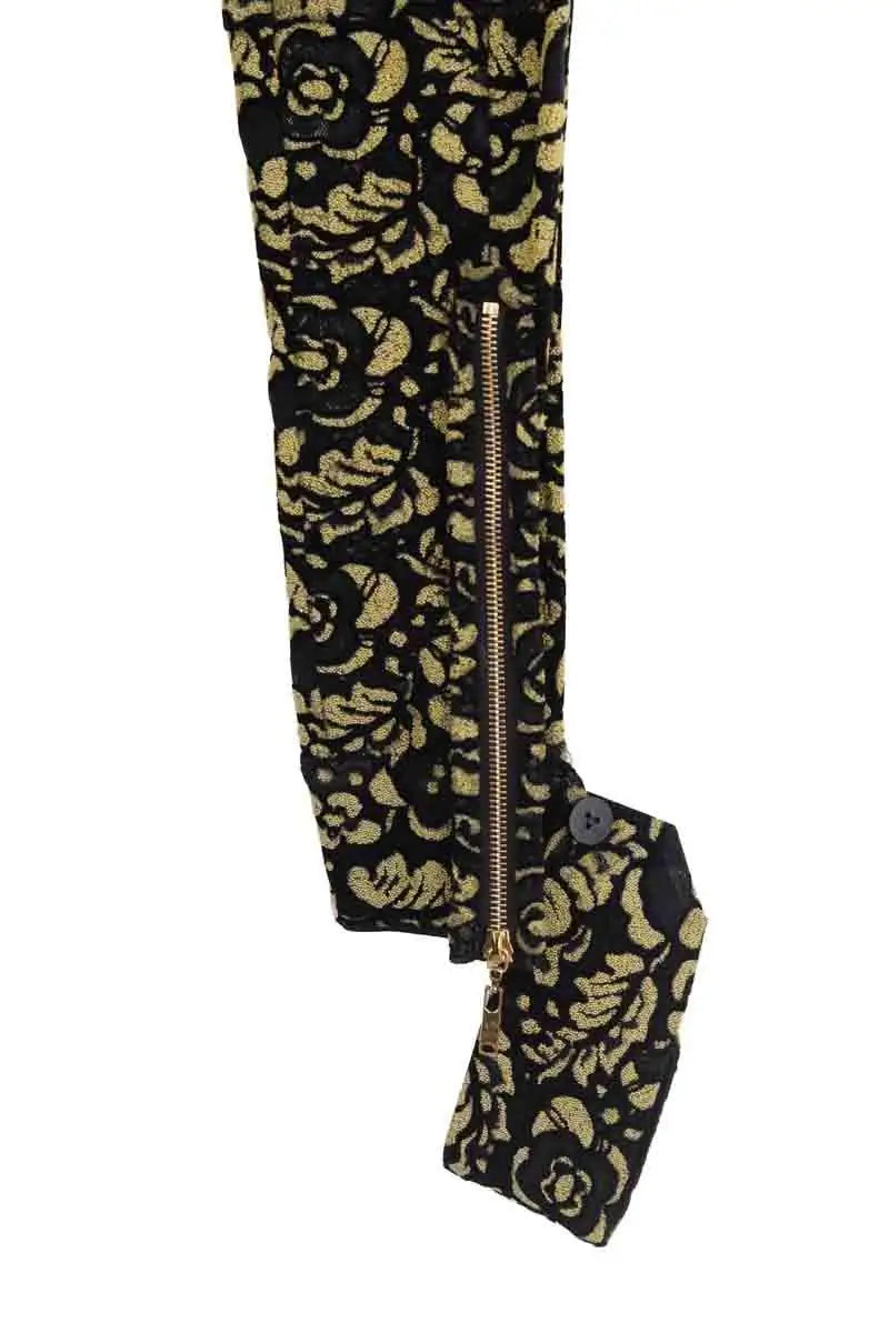 Legging Louis Vuitton Doré en Synthétique