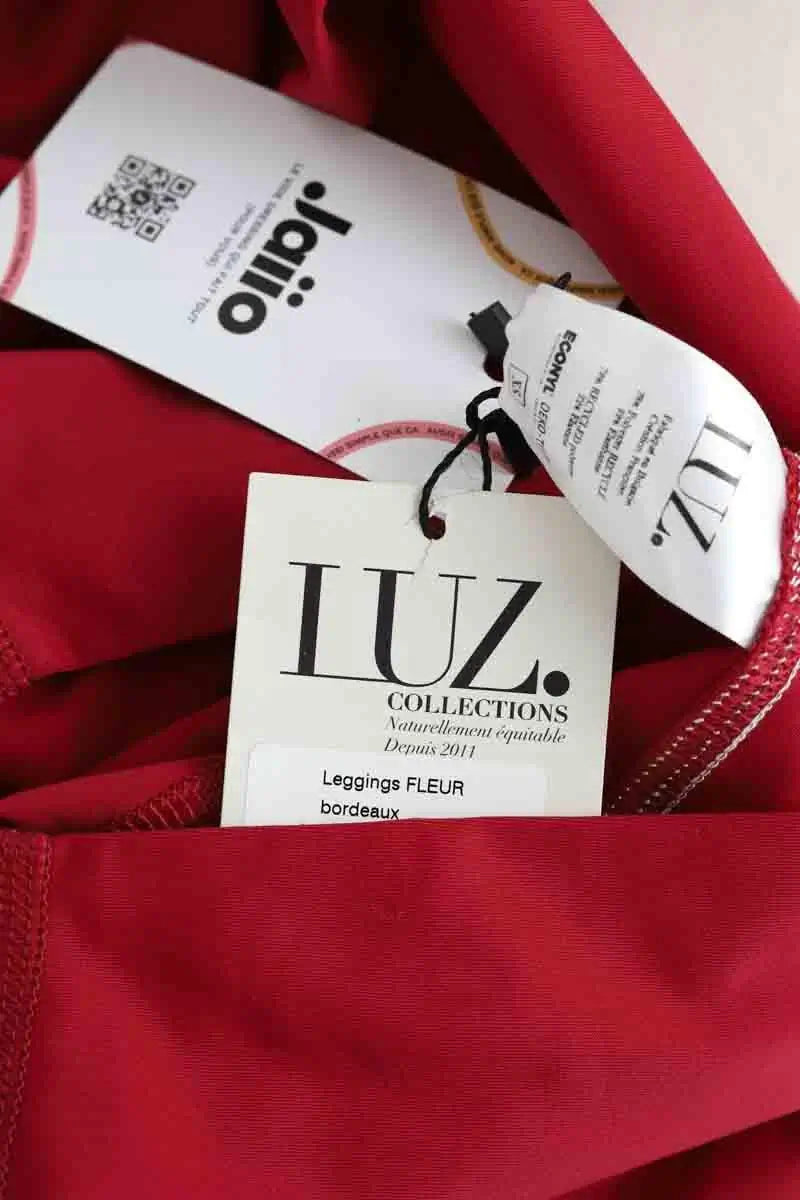 Legging Luz Fleur Bordeaux en Polyester
