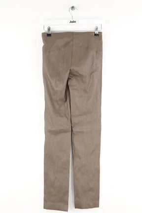 Legging Maison Ullens Marron en Cuir