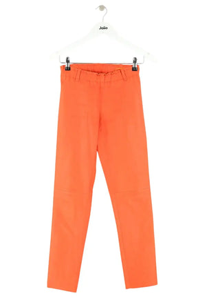 Legging Stouls Orange en Cuir, taille XS - Seconde Main