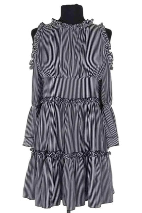Robe Maje Noir en Viscose, taille S - Seconde Main