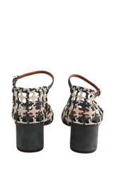 Talons Michel Vivien Vert en Cuir, taille 37 - Seconde Main