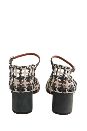 Talons Michel Vivien Vert en Cuir, taille 37 - Seconde Main