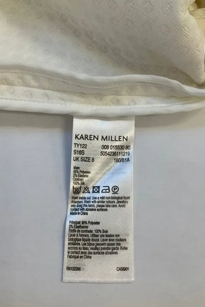 Top sans manche Karen Millen Blanc en Synthétique