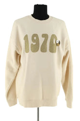 Sweatshirt Newtone Ecru en Coton, taille XS - Seconde Main