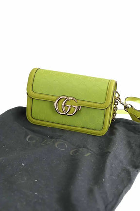 Sac à bandoulière Gucci Vert en Cuir