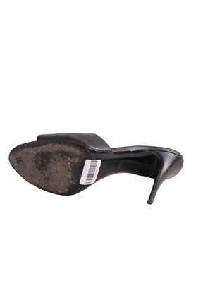 Talons Saint Laurent Noir en Cuir