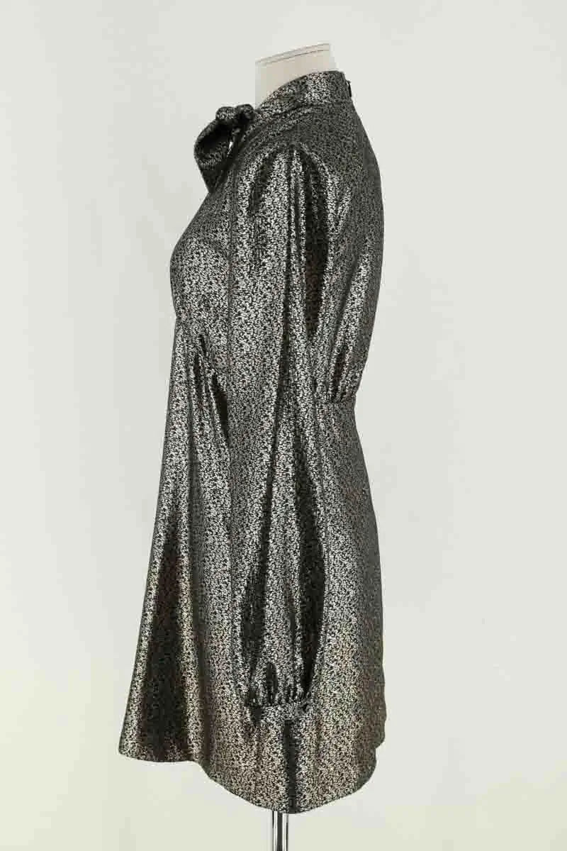 Robe Saint Laurent Doré en Viscose