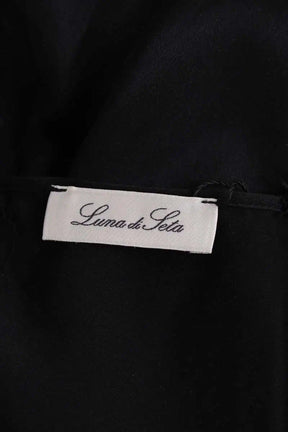 Lingerie Luna Di Seta Noir en Soie