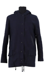 Parka Sandro Marine en Coton, taille M - Seconde Main